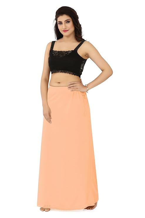La Serranilla AZO-Free Cotton Hosiery Saree Shapewear Petticoat for Women