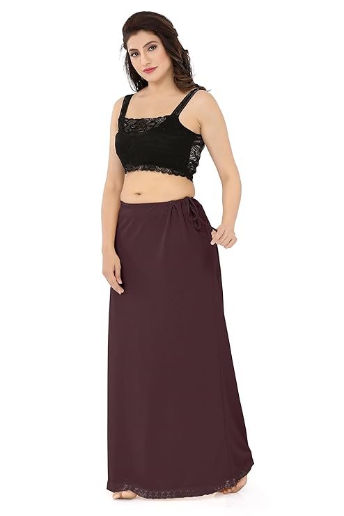 La Serranilla AZO-Free Cotton Hosiery Saree Shapewear Petticoat for Women