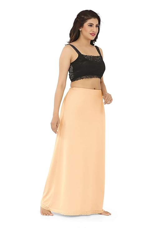 La Serranilla AZO-Free Cotton Hosiery Saree Shapewear Petticoat for Women