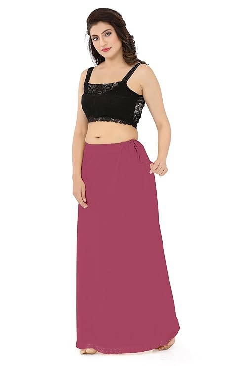 La Serranilla AZO-Free Cotton Hosiery Saree Shapewear Petticoat for Women