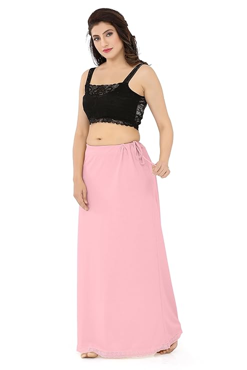 La Serranilla AZO-Free Cotton Hosiery Saree Shapewear Petticoat for Women