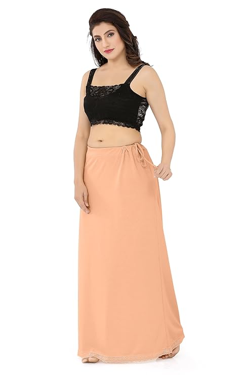 La Serranilla AZO-Free Cotton Hosiery Saree Shapewear Petticoat for Women