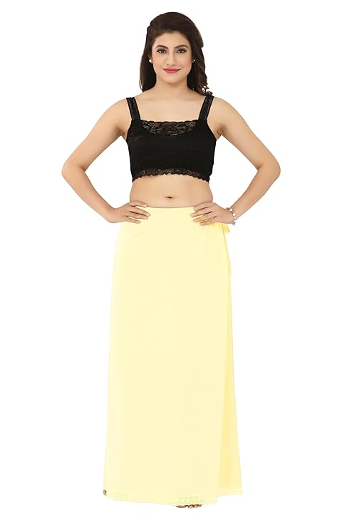 La Serranilla AZO-Free Cotton Hosiery Saree Shapewear Petticoat for Women