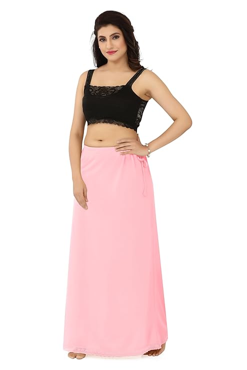 La Serranilla AZO-Free Cotton Hosiery Saree Shapewear Petticoat for Women