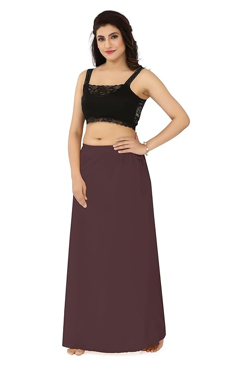 La Serranilla AZO-Free Cotton Hosiery Saree Shapewear Petticoat for Women