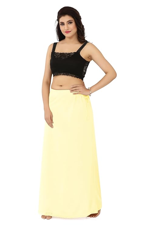 La Serranilla AZO-Free Cotton Hosiery Saree Shapewear Petticoat for Women