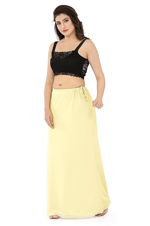 La Serranilla AZO-Free Cotton Hosiery Saree Shapewear Petticoat for Women