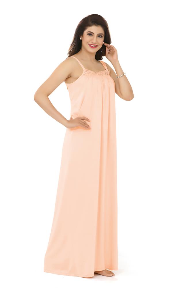 La Serranilla Women's Azo-Free Cotton Hosiery Nighty-NeDesigz.com