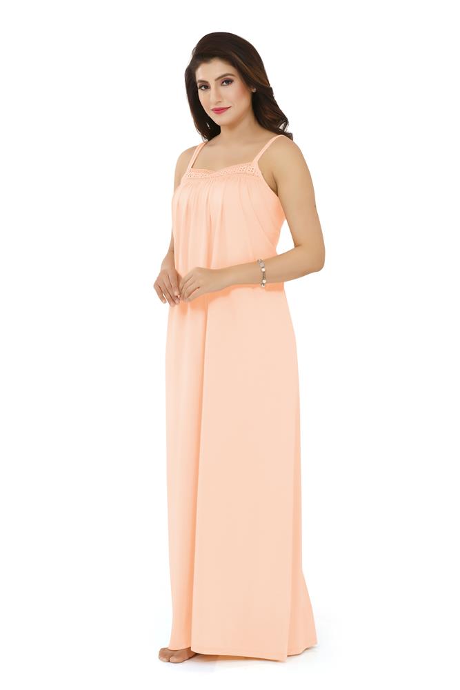 La Serranilla Women's Azo-Free Cotton Hosiery Nighty-NeDesigz.com