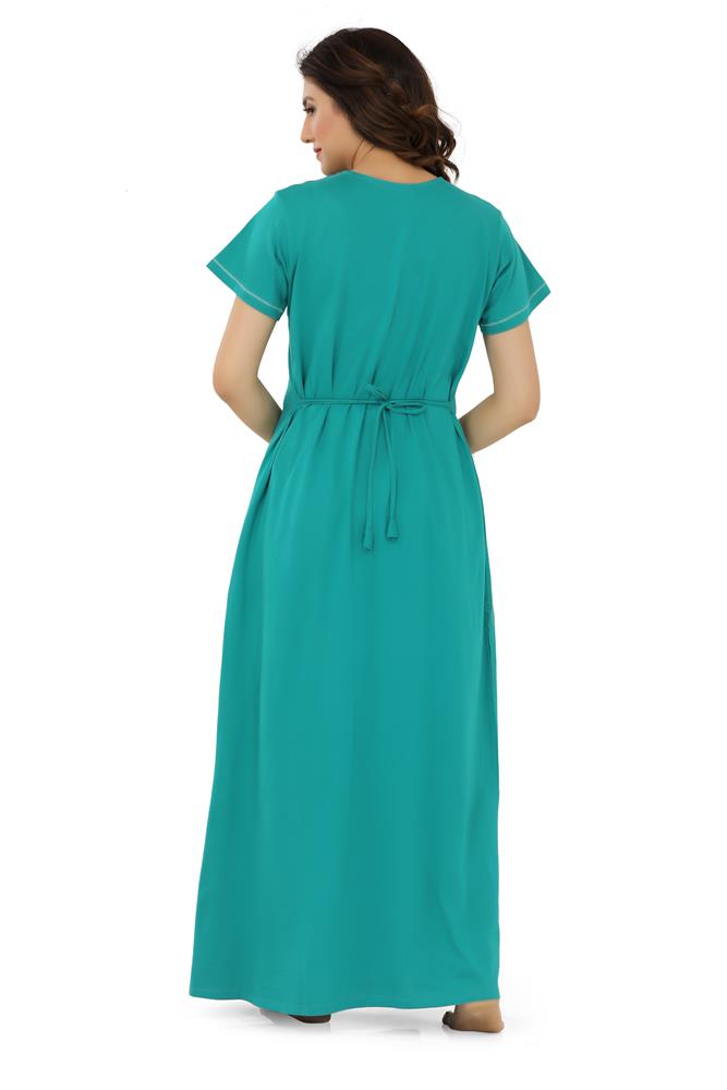 La Serranilla Women's Azo-Free Cotton Hosiery Nighty-NeDesigz.com