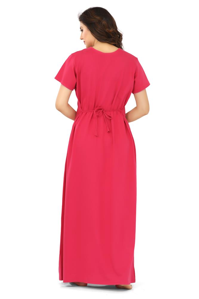 La Serranilla Women's Azo-Free Cotton Hosiery Nighty-NeDesigz.com