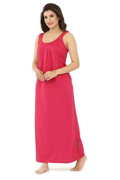 La Serranilla ® Women's Azo-Free Compact Cotton Hosiery Slips Nighty/Gown/Maxi - Ultimate in Comfort and Style- Your Perfect Nightdress for Unbeatable Comfort and Effortless Elegance! ASHILE-NeDesigz.com