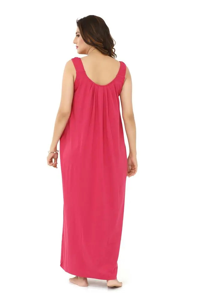 La Serranilla ® Women's Azo-Free Compact Cotton Hosiery Slips Nighty/Gown/Maxi - Ultimate in Comfort and Style- Your Perfect Nightdress for Unbeatable Comfort and Effortless Elegance! ASHILE-NeDesigz.com