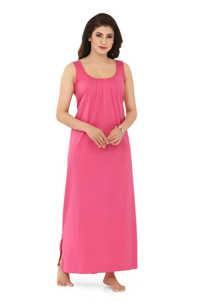 La Serranilla ® Women's Azo-Free Compact Cotton Hosiery Slips Nighty/Gown/Maxi - Ultimate in Comfort and Style- Your Perfect Nightdress for Unbeatable Comfort and Effortless Elegance! ASHILE-NeDesigz.com