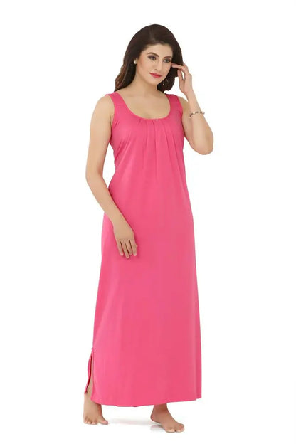 La Serranilla ® Women's Azo-Free Compact Cotton Hosiery Slips Nighty/Gown/Maxi - Ultimate in Comfort and Style- Your Perfect Nightdress for Unbeatable Comfort and Effortless Elegance! ASHILE-NeDesigz.com