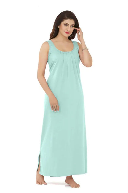 La Serranilla ® Women's Azo-Free Compact Cotton Hosiery Slips Nighty/Gown/Maxi - Ultimate in Comfort and Style- Your Perfect Nightdress for Unbeatable Comfort and Effortless Elegance! ASHILE-NeDesigz.com