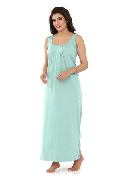 La Serranilla ® Women's Azo-Free Compact Cotton Hosiery Slips Nighty/Gown/Maxi - Ultimate in Comfort and Style- Your Perfect Nightdress for Unbeatable Comfort and Effortless Elegance! ASHILE-NeDesigz.com