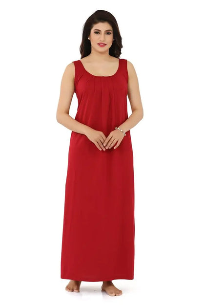 La Serranilla ® Women's Azo-Free Compact Cotton Hosiery Slips Nighty/Gown/Maxi - Ultimate in Comfort and Style- Your Perfect Nightdress for Unbeatable Comfort and Effortless Elegance! ASHILE-NeDesigz.com