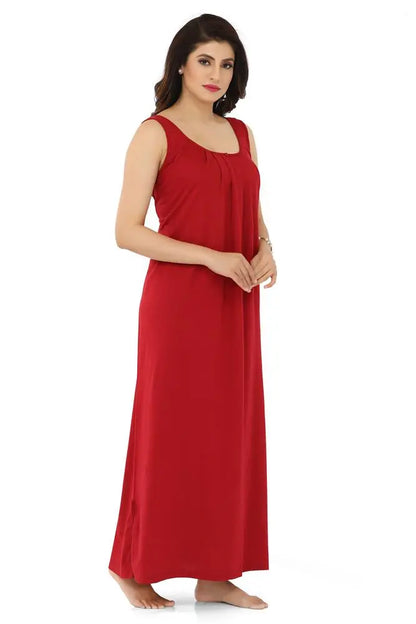 La Serranilla ® Women's Azo-Free Compact Cotton Hosiery Slips Nighty/Gown/Maxi - Ultimate in Comfort and Style- Your Perfect Nightdress for Unbeatable Comfort and Effortless Elegance! ASHILE-NeDesigz.com