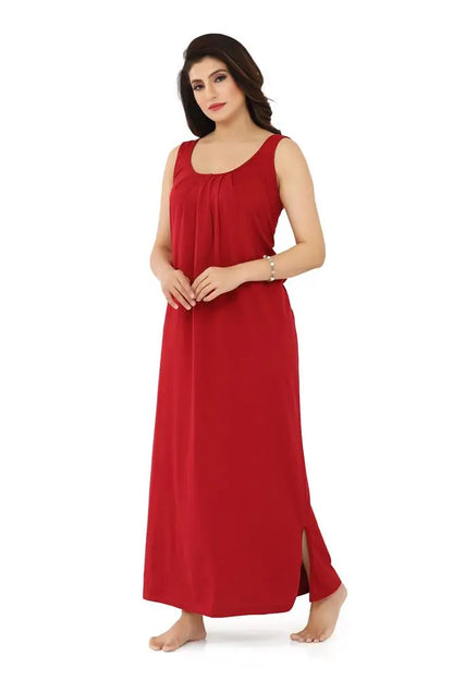 La Serranilla ® Women's Azo-Free Compact Cotton Hosiery Slips Nighty/Gown/Maxi - Ultimate in Comfort and Style- Your Perfect Nightdress for Unbeatable Comfort and Effortless Elegance! ASHILE-NeDesigz.com